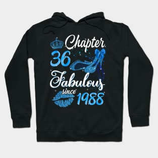 Womens Chapter 36 EST 1988 36 Years Old 36th Birthday Hoodie